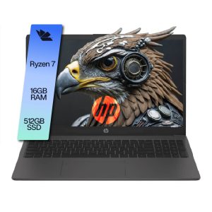 Notebook HP 255 G10 Ryzen 7 16GB 512GB SSD Win 11