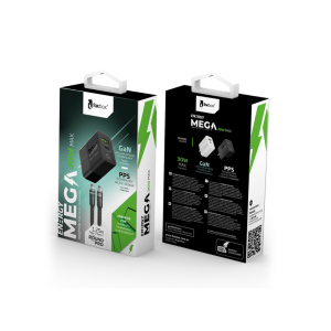 Cargador GaN Foxbox Mega 30W con Cable USB-C