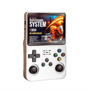 Consola Retro Portátil R36S – 15.000 Juegos – Pantalla IPS 3.5" - BLANCO