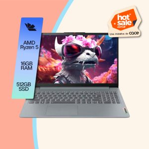 Notebook Lenovo Slim 3 Ryzen 5 16GB 512GB