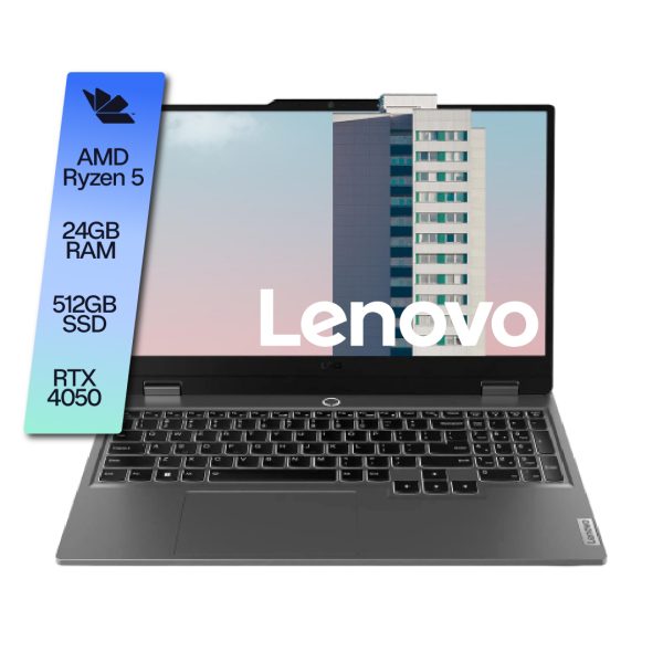 Notebook Lenovo LOQ Ryzen 5 24GB 512GB SSD RTX 4050