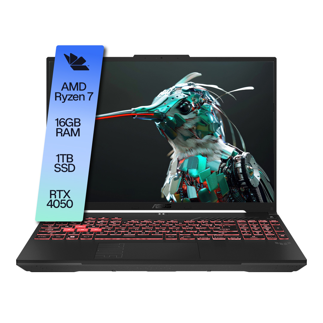 Notebook Asus TUF A16 Ryzen 7 16GB 1TB SSD RTX 4050